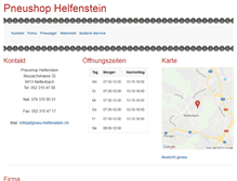 Tablet Screenshot of pneu-helfenstein.ch